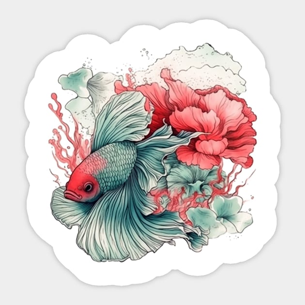 Betta Fish Sticker by gblackid